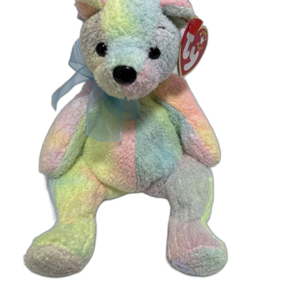 Ty Beanie Baby Mellow the Bear DOB December 7, 2000 MWMT Free Shipping - Picture 1 of 8